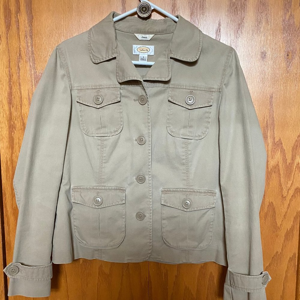 Talbots Beige cargo jacket
